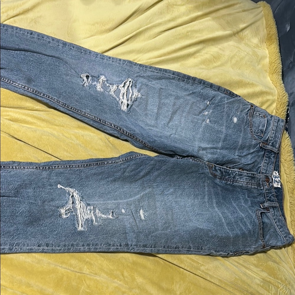 Free people- we the free Blue Distressed Jeans